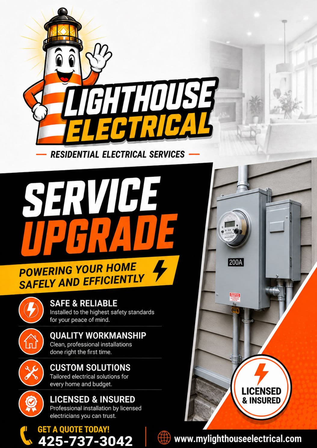 Gallery photos for 200 to 320 Amp Service Upgrade in West Seattle: Image #1