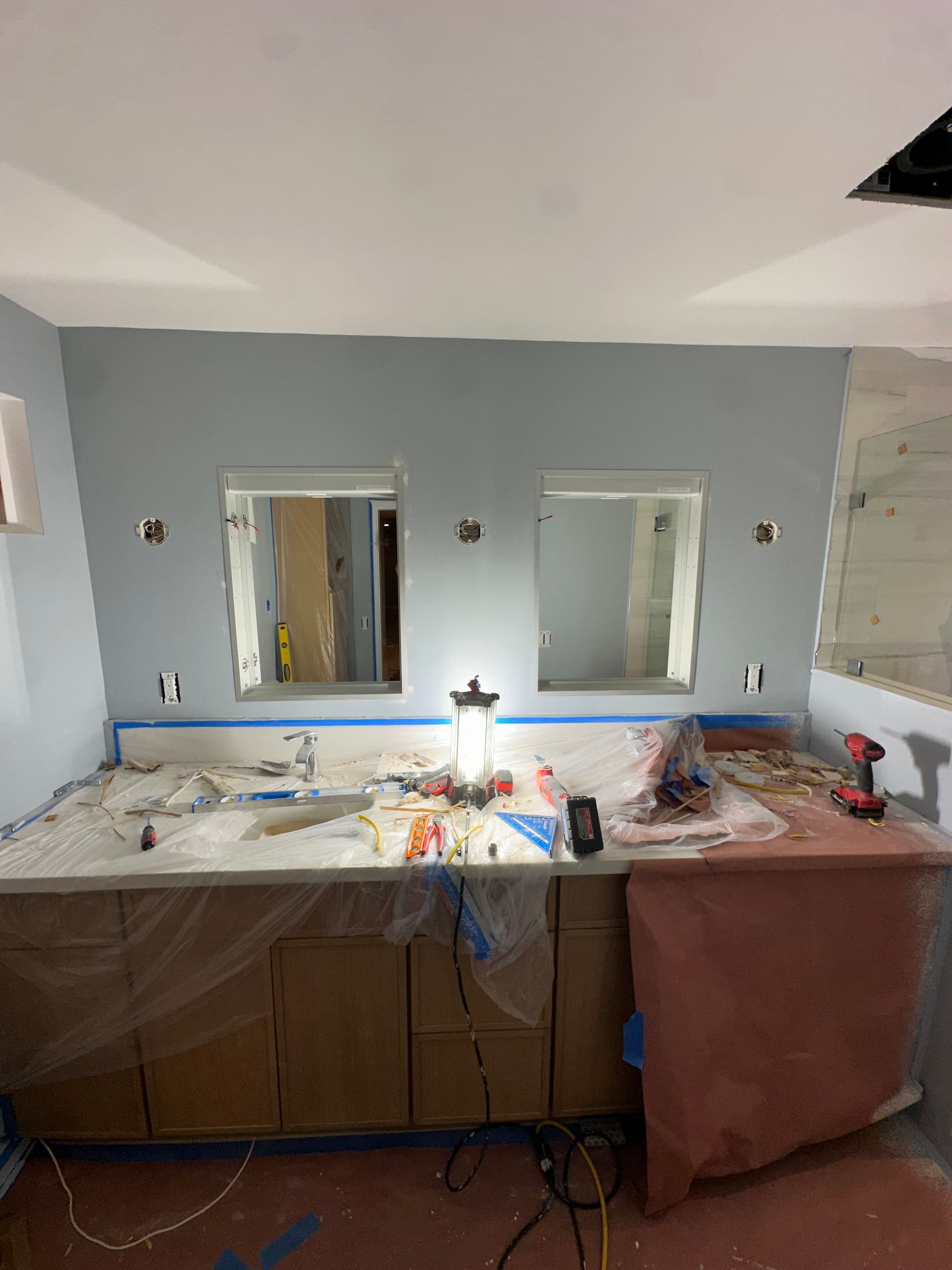 Bathroom Lighting Makeover in Bellevue