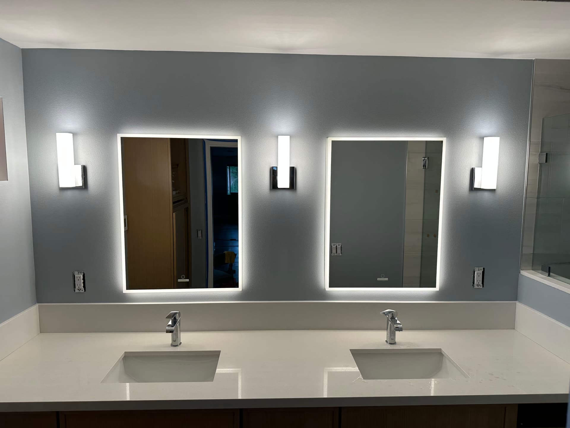 Bathroom Lighting Makeover in Bellevue